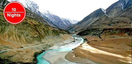10 Nights Tour to High Altitude Lakes in ladakh tour packages